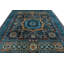 Navy and Green Turkish Tribal Rug-109327648