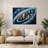 Space Solar system alignment Gray Metal Wall Art-2078836172