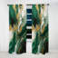 Vert et or liquide Magic I - Rideau moderne - Velours obscurcissant - 1 panneau-107826336