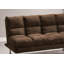 Lit futon contemporain en microfibre avec pieds de soutien supplémentaires, convertible en lit, idéal pour les chambres d'enfants et les petits espaces-456941916-456941914