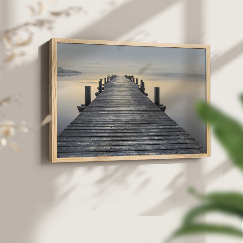 Sun Down -Framed Print - Restickable, H 8 po x l 10 po, Naturel