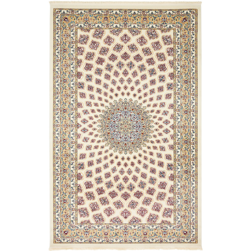 Jackson Floral Indoor Rug, Rectangle 5'3" x 8'