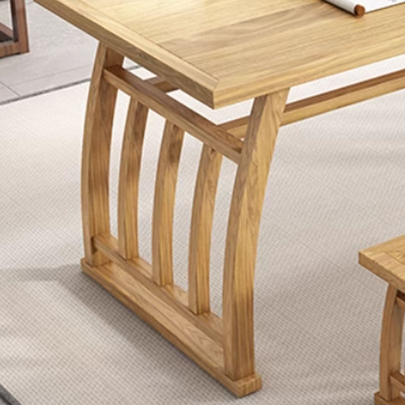 Creative solid wood elm desk, 29.52" H x 47.24" W x 23.62" D