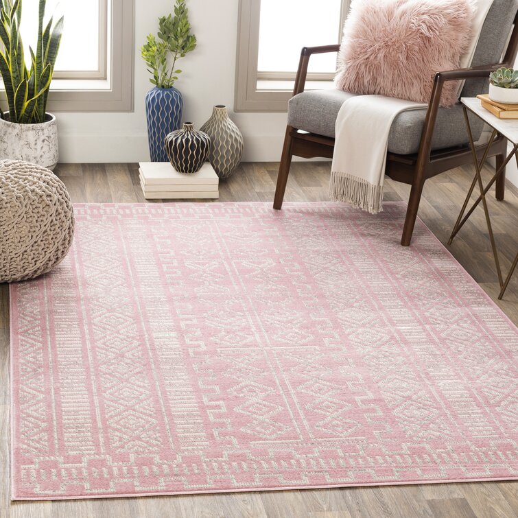 Aurelia Pale Pink/Gray Area Rug