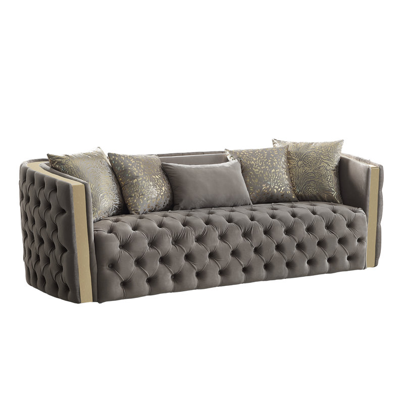 Canapé Doruk, H 30 po x l 92,91 po x P 33,86 po, Gris