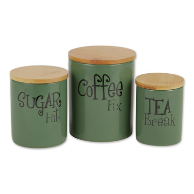 Ceramic / Porcelain Canister - Set of 3