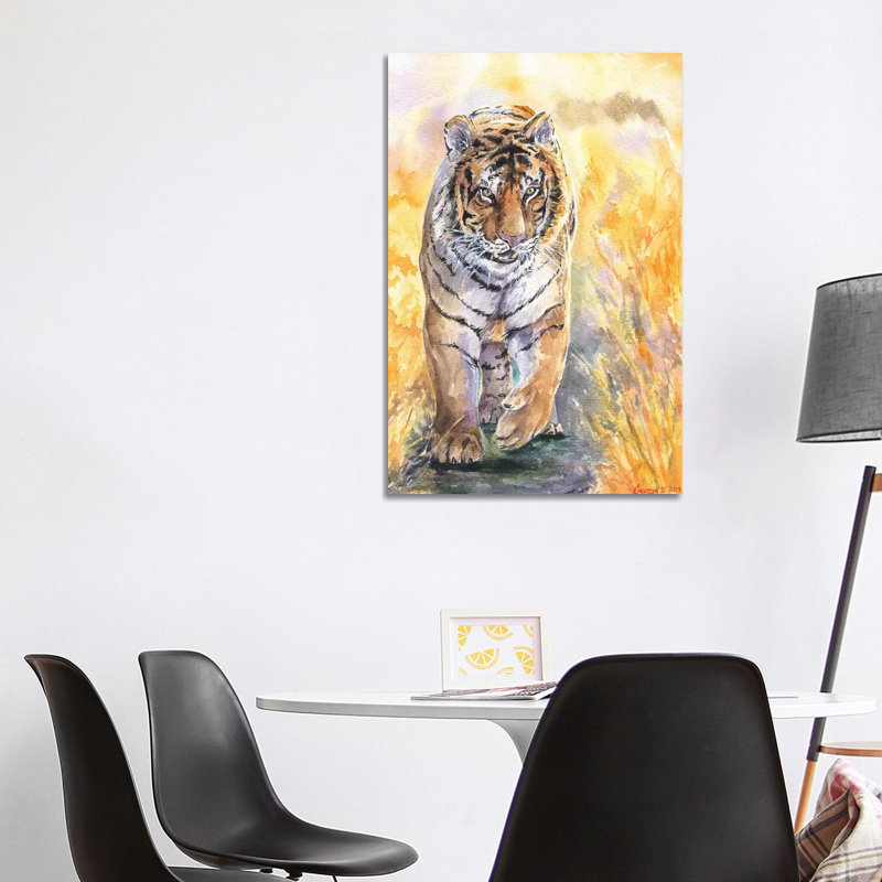 Tiger 1 Piece Wrapped Canvas Painting, 101.6 cm H x 66.04 cm W x 1.91 cm D