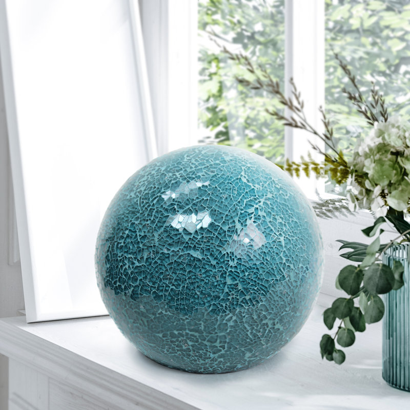 Brathwaite Ceramic Globe Lamp, Teal