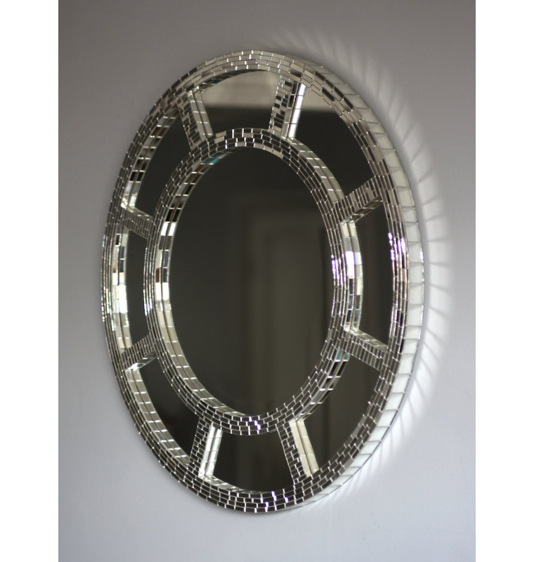 Flat Wall Mirror, 60cm H, Mirrored