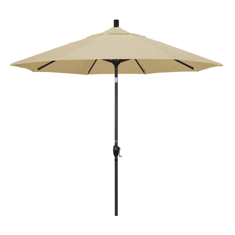 Parasol de marché 9 pi Ayomipo, Champagne champagne Sunbrella® lin
