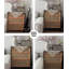 Commode 3 tiroirs Chic Rattan, boutons en laiton