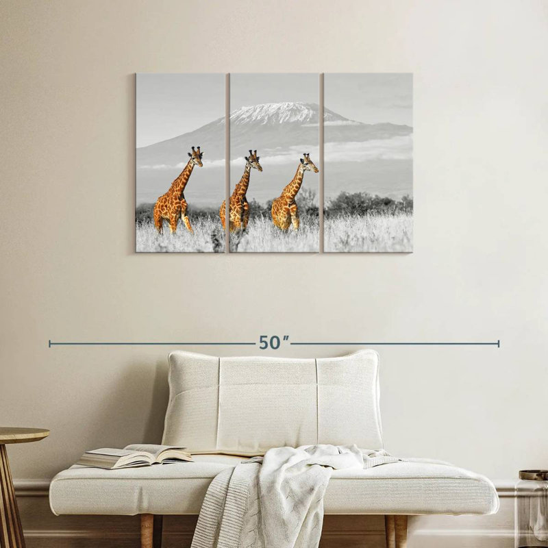 Brampt Giraffe Trio, 24" H x 38" W