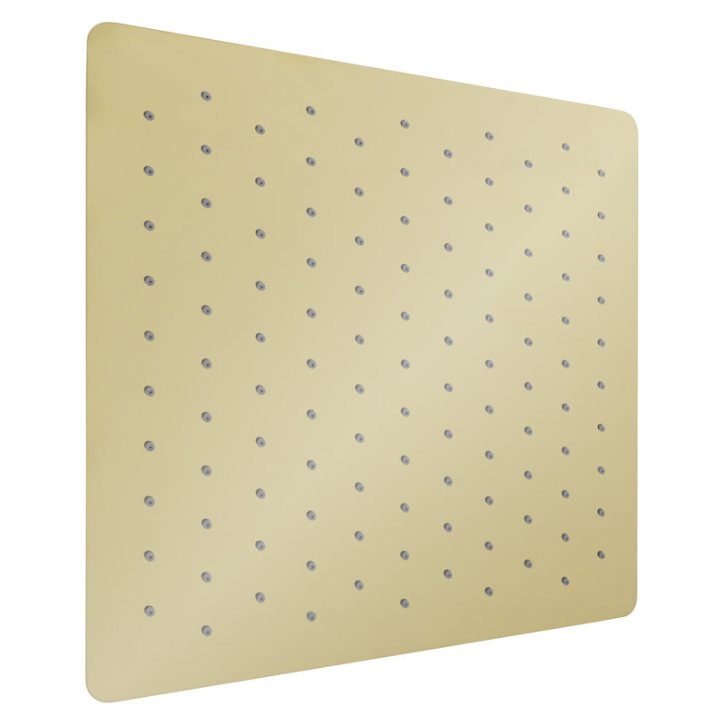 Rain Fixed Shower Head, Polished Gold