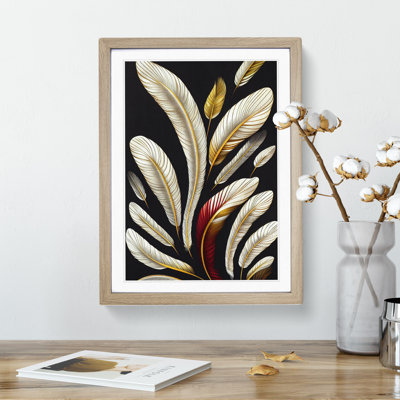 Serene Feathers - Single Picture Frame Print
