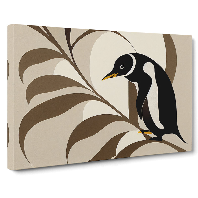 Penguin Art Nouveau Vol.1 Abstract - Wrapped Canvas Print, 35cm H x 50cm W x 3cm D