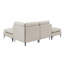 Canapé modulaire modulaire avec pieds en métal