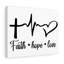 Faith, Hope, Love Christian, reproduction d'art murale prête à être accrochée-1107616993