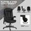 Fauteuil de bureau avec chauffage et massage, inclinable, rembourré, siège réglable, massage noir pour utilisation chaleur, fonction, hauteur,