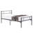 Twin Size Bed Frame, Heavy Duty Metal Bed Frame with Headboard & Footboard, Storage Space Platform Bed No Box Spring Need-256526377-207067312