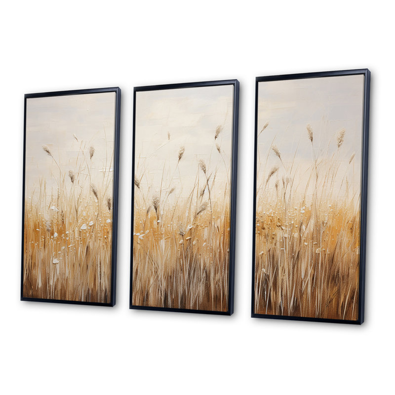 Ensemble de prairies prairies majestueuses, H 28 po x l 36 po x P 1 po, Cadre flottant noir