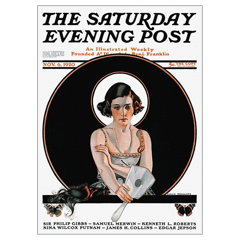 Leinwandbild Das Saturday Evening Post Magazine, 1920 von C. Coles Phillips