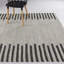 Tapis gris à rayures Mid-Century-1845582525