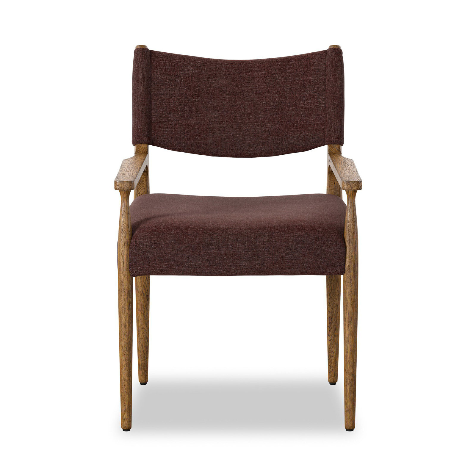 Yokum Dining Armchair, Toasted Oak, Laughlin Plum