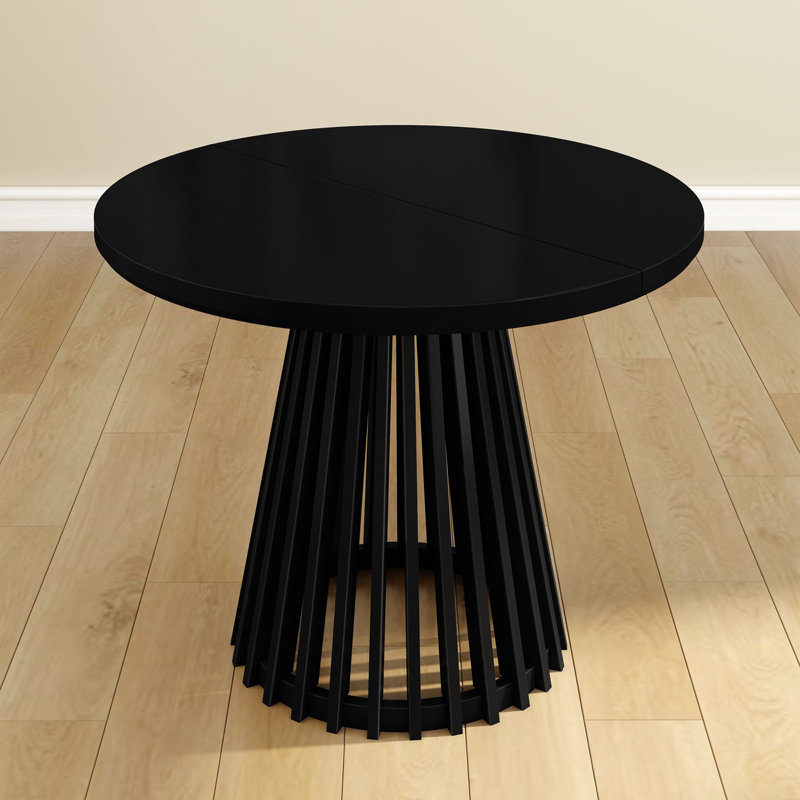 Table de salle à manger Lido, Noir, noir, noir, noir