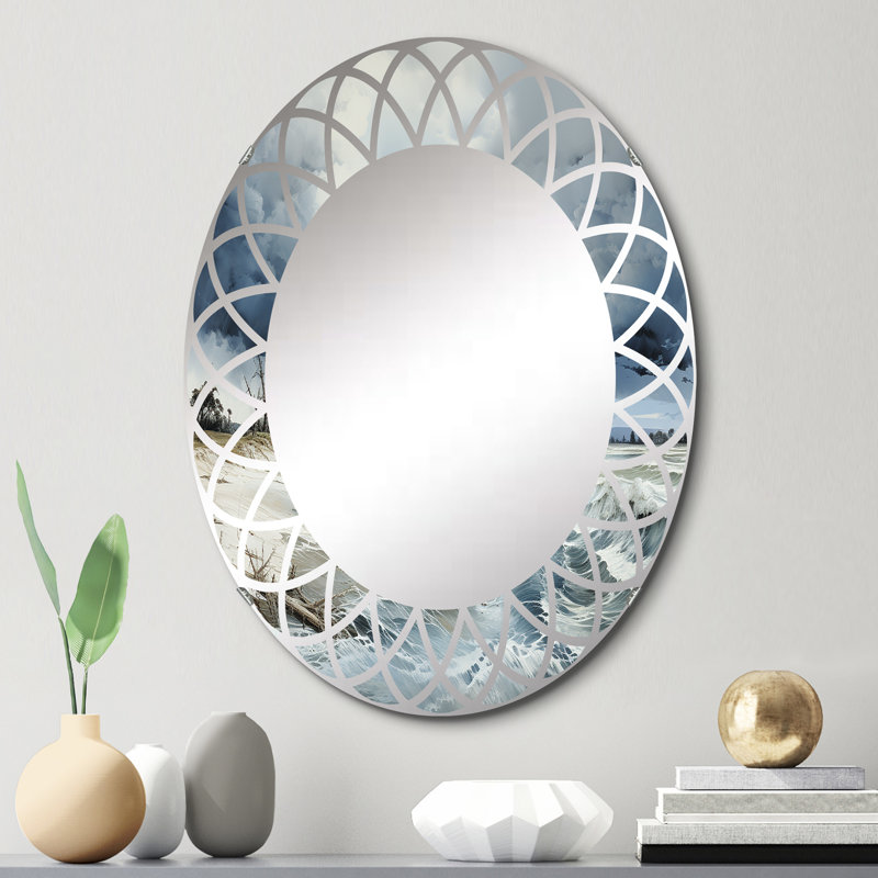 Haloke Oval Mirror, 30" x 20"