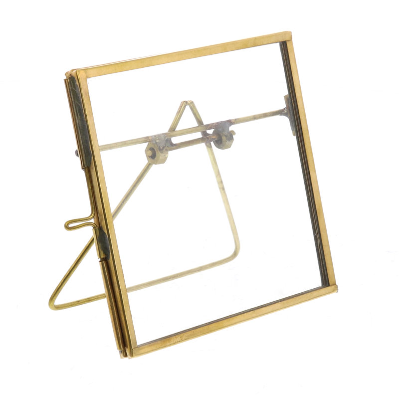 Thrailkill Brass Easel Frame, 4" x 4"