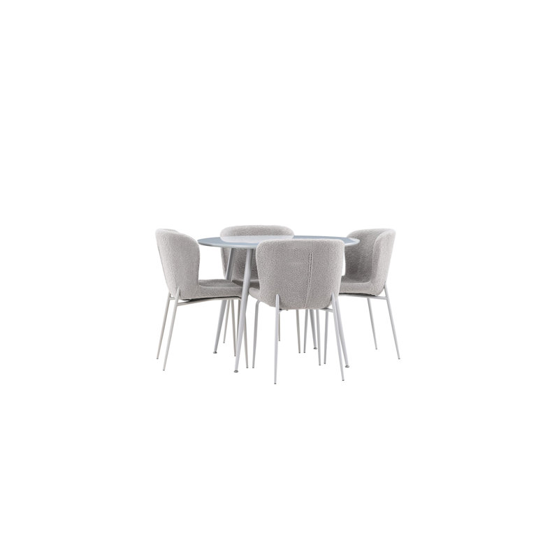 Traylor 4 - Person Dining Set, Grey