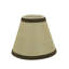 Abat-jour empire en lin H 5 po avec abat-jour en beige-91126261