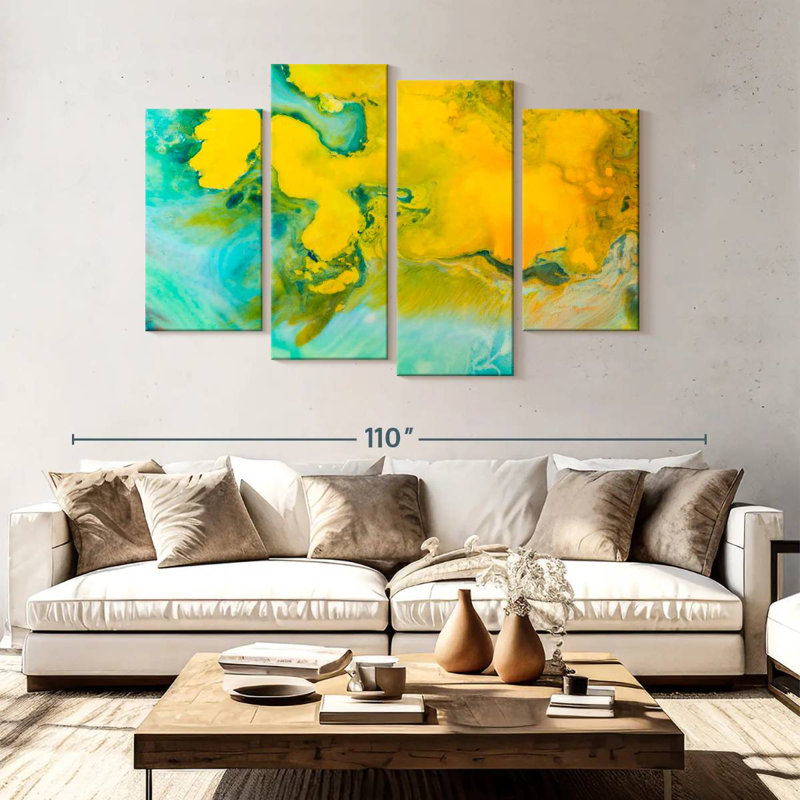 Avery Abstract Rustic, 54" H x 84" W