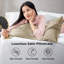 Ensemble de 2 taies d'oreiller en satin, 300 fils au pouce, sable gris-359644285-359644241