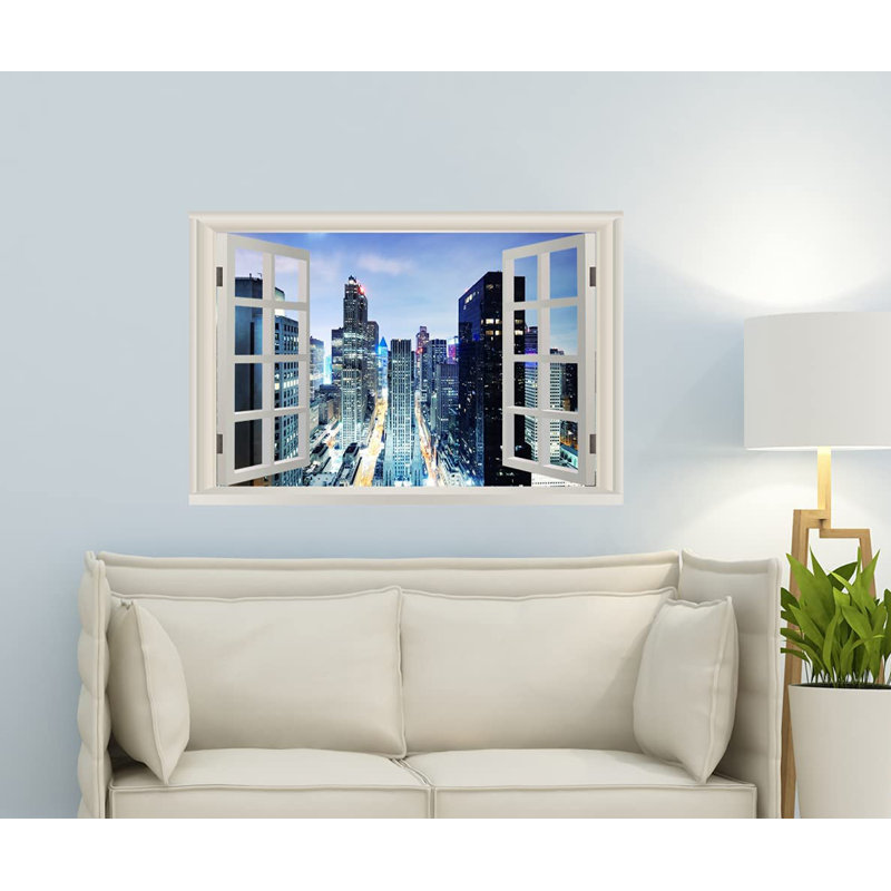Scenic & Cityscapes Non-Wall Damaging Wall Decal, 22" H x 33" W