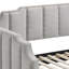 Lit de jour avec lit gigogne Amelyn Dove Grey