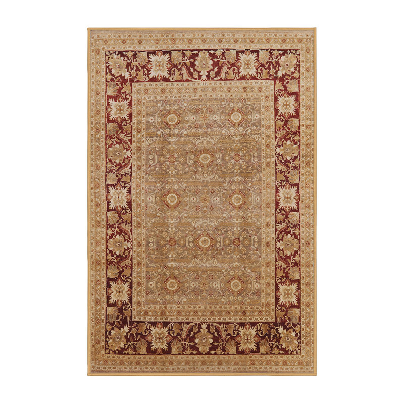 Tapis oriental rouge / beige Kakig, Tapis de couloir 2 pi x 5 pi