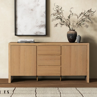 Barkeyville LeeRoy Darnell Wood 3 Drawer Sideboard