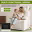 Fauteuil inclinable électrique pivotant avec accoudoirs rabattables-454115758