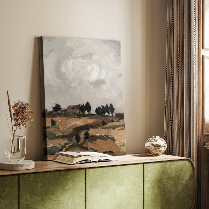 Paysage rétro CCxxxxi - galerie Cavas sur mesure, H 12 po x l 8 po