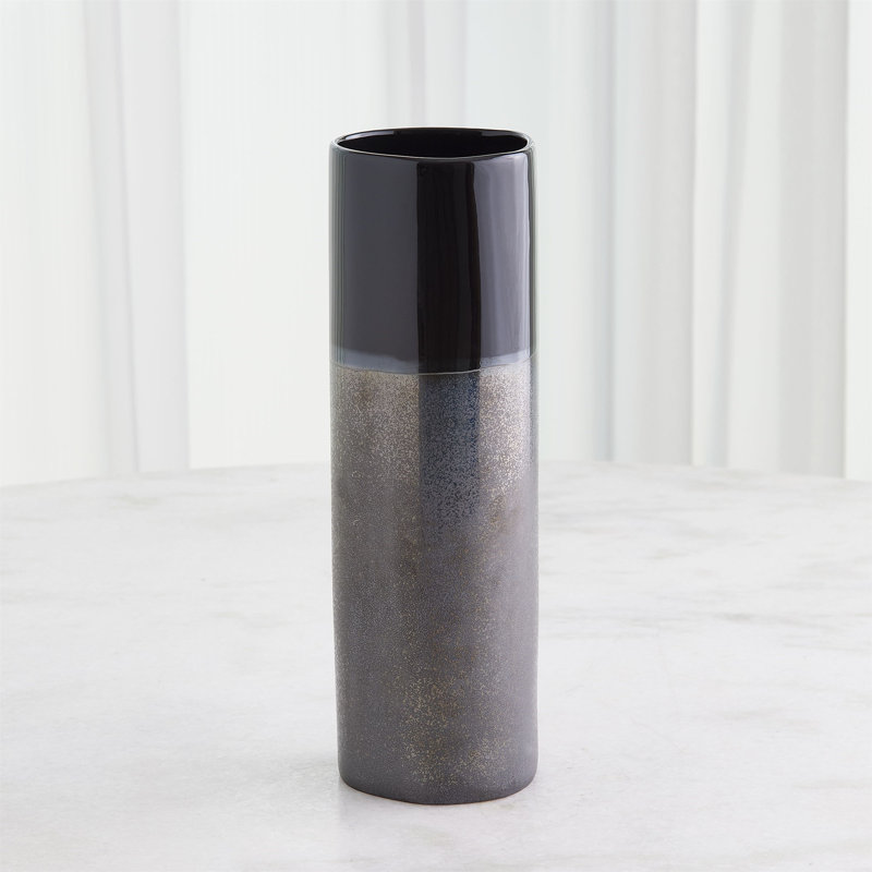 Descent Handmade Earthenware Table Vase, 15" H x 5" W x 5" D