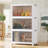3 Pack Stackable Storage Bins Folding Organizer Boxes Collapsible Closet With Doors Wheels Lids