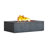 BALTIC 15.5" H x 50.5" W Concrete Natural Gas Outdoor Fire Pit Table with Lid-1428908327