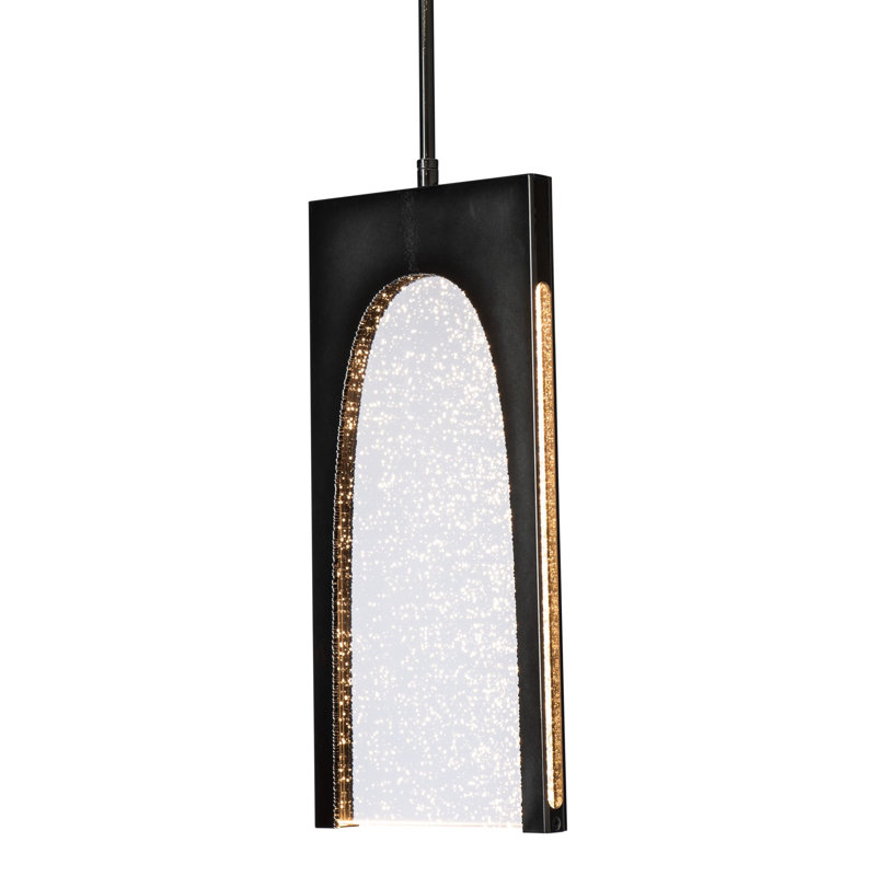 Cypress LED Single Rectangle Pendant, Ink