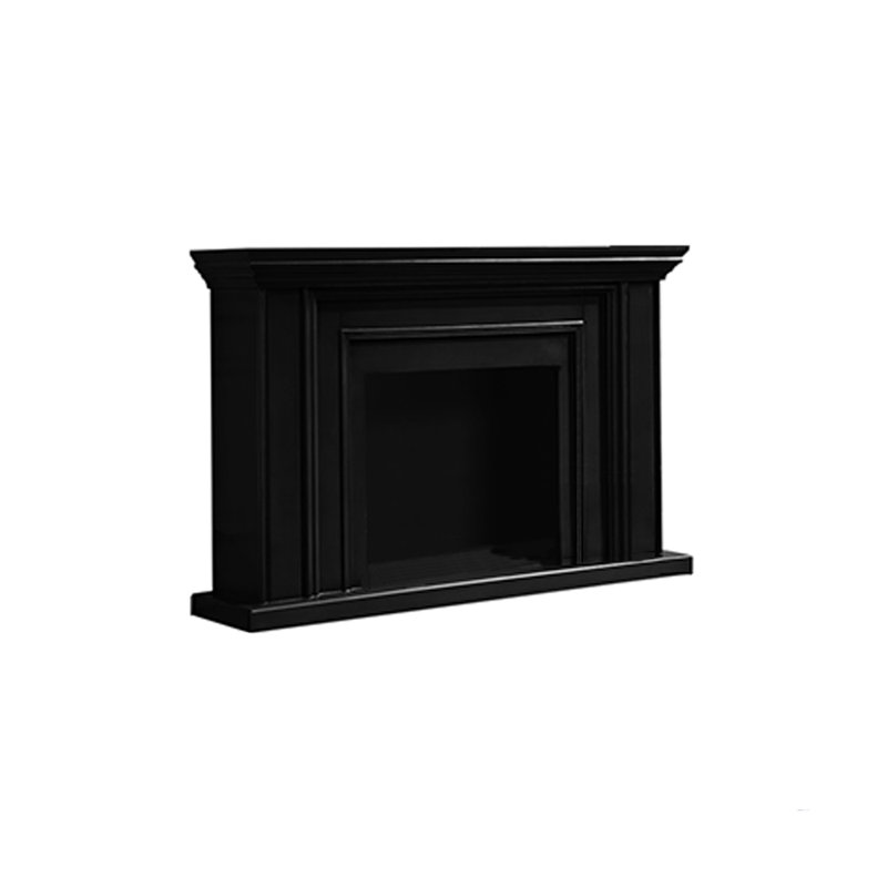 Meuble télé American Fireplace, Noir