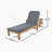 Outdoor Wood Chaise Lounge