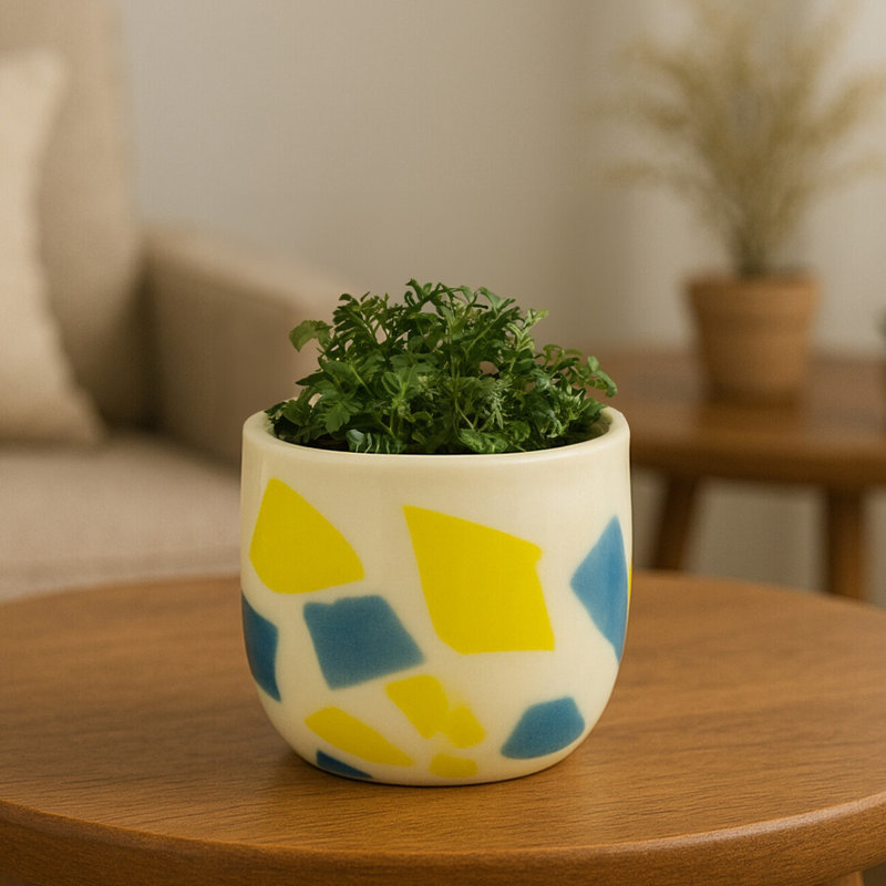 Cyrina Glass Cachepot