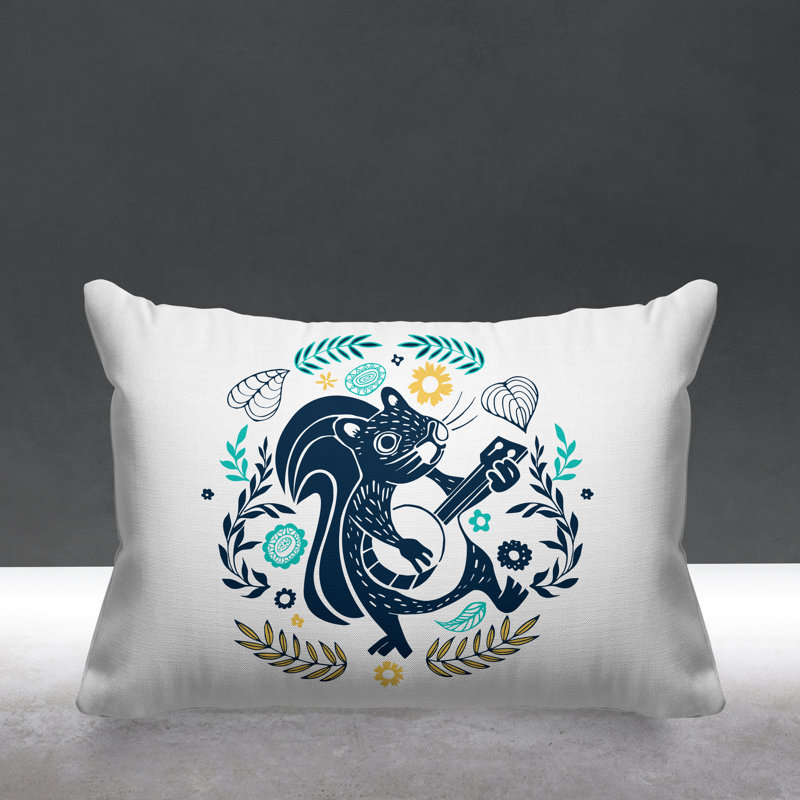 Feld Reversible Throw Pillow, Teal