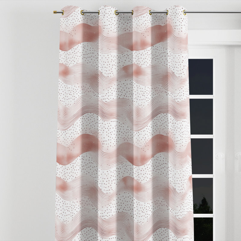 Rideaux Dots, Œillets dorés, L 52 po x L 108 po