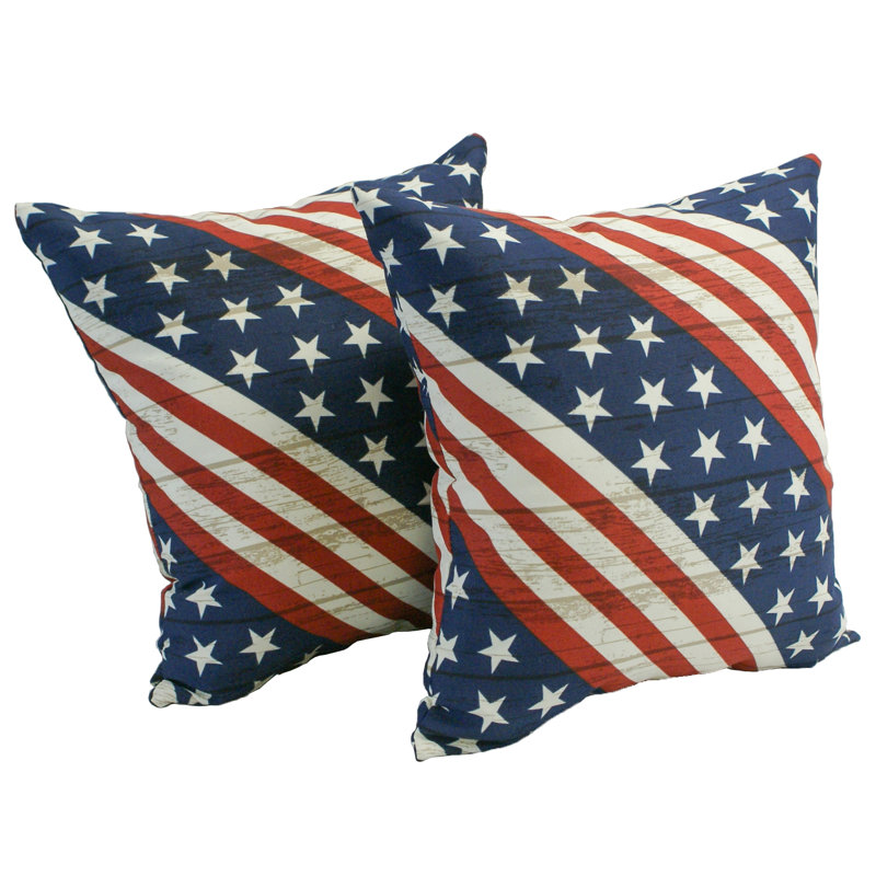 Outdoor Reversible Throw Pillow